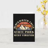 Blackwater Falls State Park West Virginia Berg Kaart (Gele Bloem)