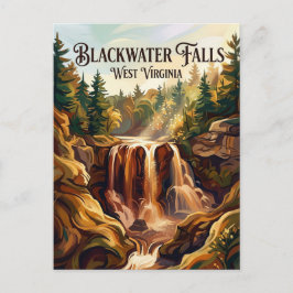 Blackwater Falls State Park West Virginia Briefkaart