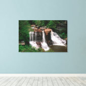 Blackwater Falls, West Virginia, landschappelijk, Canvas Afdruk (Insitu (Houten vloer))
