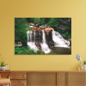 Blackwater Falls, West Virginia, landschappelijk, Canvas Afdruk (Insitu (Woonkamer))