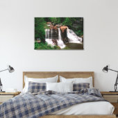 Blackwater Falls, West Virginia, landschappelijk, Canvas Afdruk (Insitu (Slaapkamer))