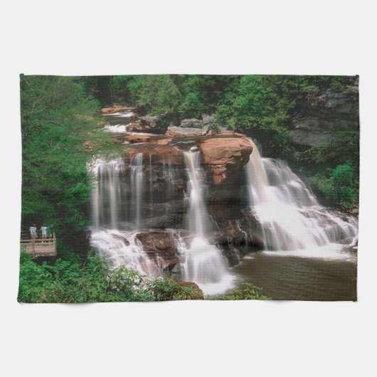 Blackwater Falls, West Virginia, landschappelijk, Theedoek (Horizontaal)