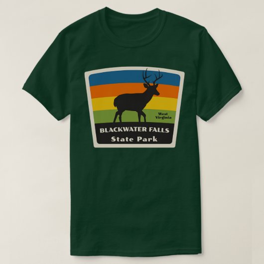 Blackwater Herfsten State Park West Virginia Roami T-shirt (Design voorkant)