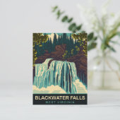 Blackwater Herfsten, West Virginia, Reizen Briefkaart (Staand voorkant)