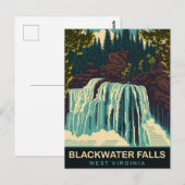 Blackwater Herfsten, West Virginia, Reizen Briefkaart (Voorkant / Achterkant)