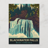 Blackwater Herfsten, West Virginia, Reizen Briefkaart (Voorkant)