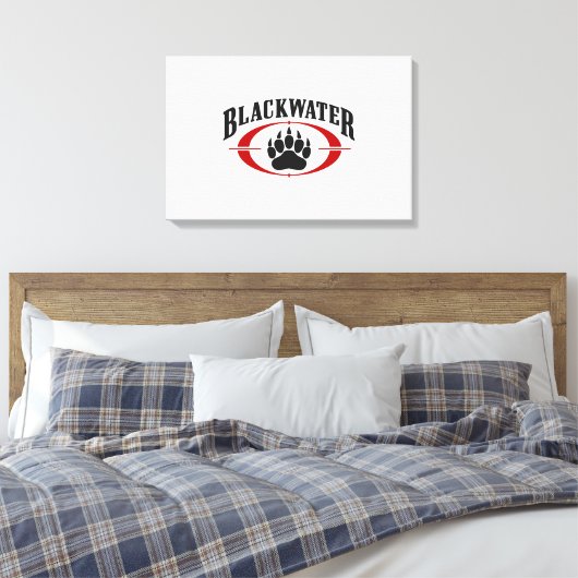 Blackwater USA Security Canvas Afdruk (Insitu (Slaapkamer))