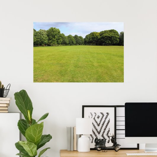 Blackweir Fields, Bute Park, Cardiff Poster (Thuiskantoor)