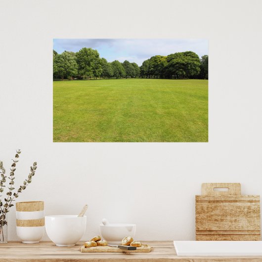 Blackweir Fields, Bute Park, Cardiff Poster (Keuken)