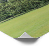 Blackweir Fields. Bute Park, Cardiff, Wales. Poster (Hoek)