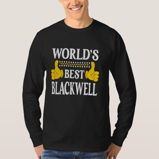 Blackwell achternaam familie achternaam World's Be T-shirt (Voorkant)