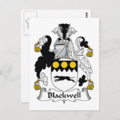Blackwell Family Crest Briefkaart (Voorkant / Achterkant)