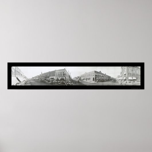 Blackwell, Oklahoma Foto 1910 Poster (Voorkant)