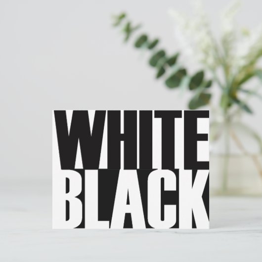 BlackWhite Briefkaart (Staand voorkant)