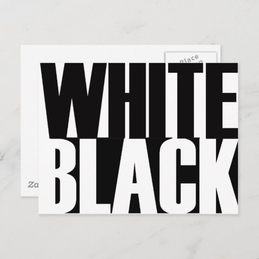 BlackWhite Briefkaart (Voorkant / Achterkant)