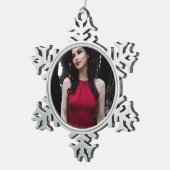 BlackWhiteRed snowflake ornament (Rechts)