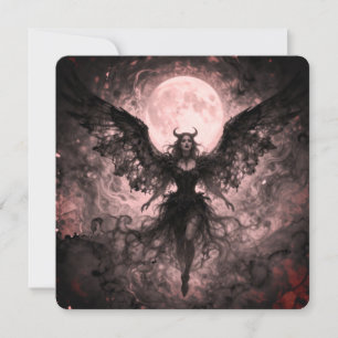 Blackwing Moon - AI Fantasie Digitale Kunstprint