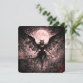 Blackwing Moon - AI Fantasie Digitale Kunstprint (Staand voorkant)