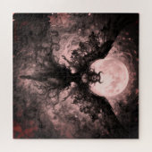 Blackwing Moon - AI Fantasie Digitale Kunstprint Legpuzzel (Horizontaal)