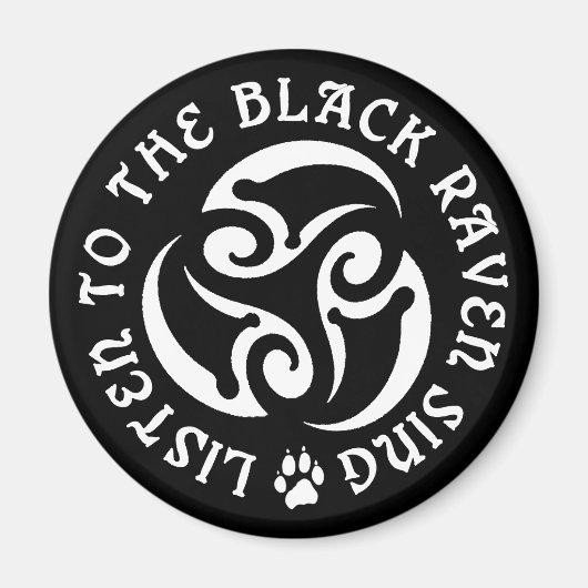 Blackwolf Majik - Raven Goddess zingen magneet (Voorkant)