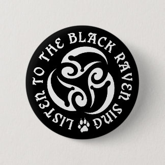 Blackwolf Majik - Raven Sing Button - Zwart