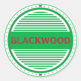 Blackwood City Pride Embleem – Welshe Identiteit Ronde Sticker