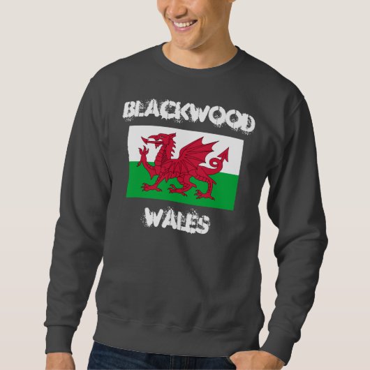 Blackwood, Wales met Welshe vlag Trui (Voorkant)