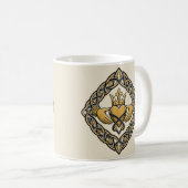 Blackwork Claddagh Koffiemok (Voorkant rechts)