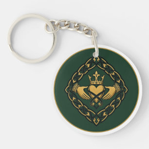 Blackwork Claddagh Sleutelhanger