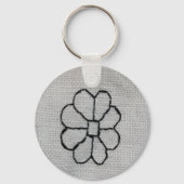 Blackwork embroidery keychain (Voorkant)