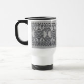 Blackwork embroidery travel mug reisbeker (Links)