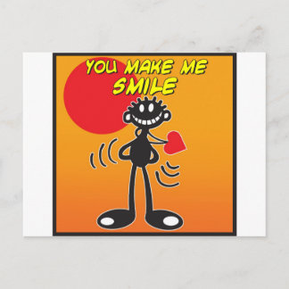 Blacky je maakt me glimlachen briefkaart