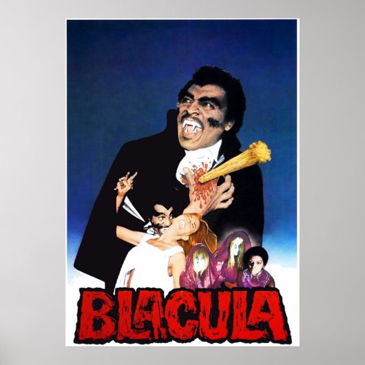 Blacula 1972 Blaxploitation Horror v6 Poster (Voorkant)