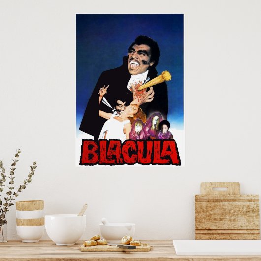 Blacula 1972 Blaxploitation Horror v6 Poster (Keuken)