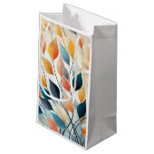 Blad Achtergrond Wallpaper Gift Bag Klein Cadeauzakje (Achterkant Gekanteld)