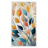 Blad Achtergrond Wallpaper Gift Bag Klein Cadeauzakje (Voorkant)