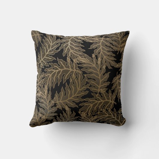 Blad Barok vintage  Kussen (Achterkant)