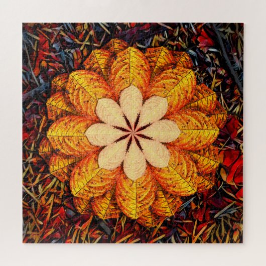 Blad Bloem Legpuzzel (Horizontaal)