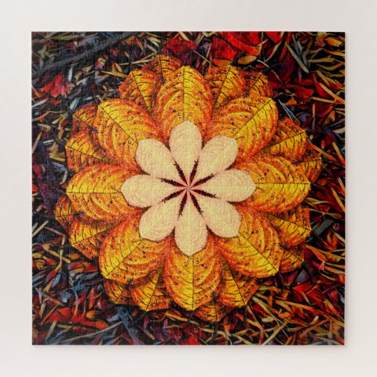 Blad Bloem Legpuzzel (Verticaal)