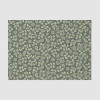 Blad Bloem Patroon Zonnekamer Decoupage Sage Groen Tissuepapier