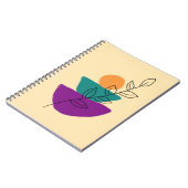 Blad boho illustratie notitieboek (Linkerzijde)
