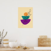 Blad boho illustratie poster (Keuken)