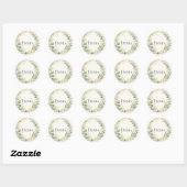 Blad: Botanische Baby Shower Enveloppe Zegel (Vel)