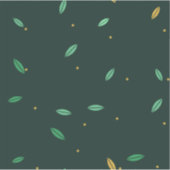Blad botanische donkergroene naadloze patroon sticker (Voorkant)