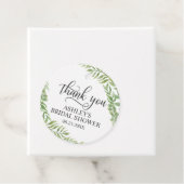 Blad Botanische Krans Bruidsjurk Dank Je Bedankjes Labels (In situ)