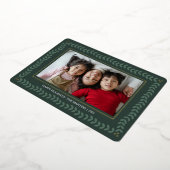 Blad botanische lijst feestdagen folie Kerst Kaart (Gedraaid)