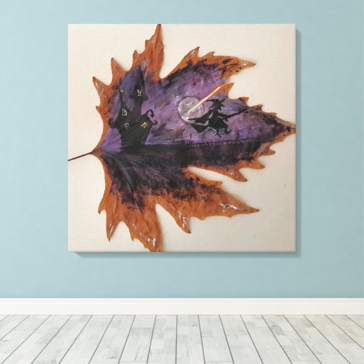 Blad Canvas Art No1 (Insitu (Houten vloer))