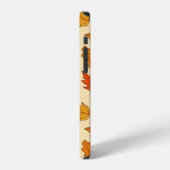 Blad Concept Patroon. Bladval en herfstsymbool, iPhone Hoesje (Linkerkant)
