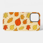 Blad Concept Patroon. Bladval en herfstsymbool, iPhone Hoesje (Achterkant horizontaal)