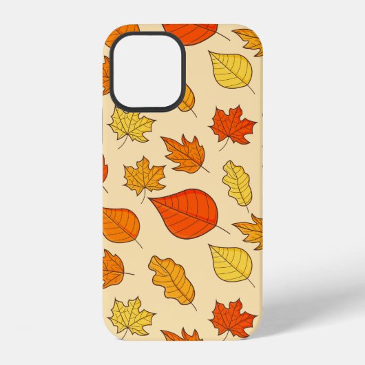 Blad Concept Patroon. Bladval en herfstsymbool, iPhone Hoesje (Achterkant)